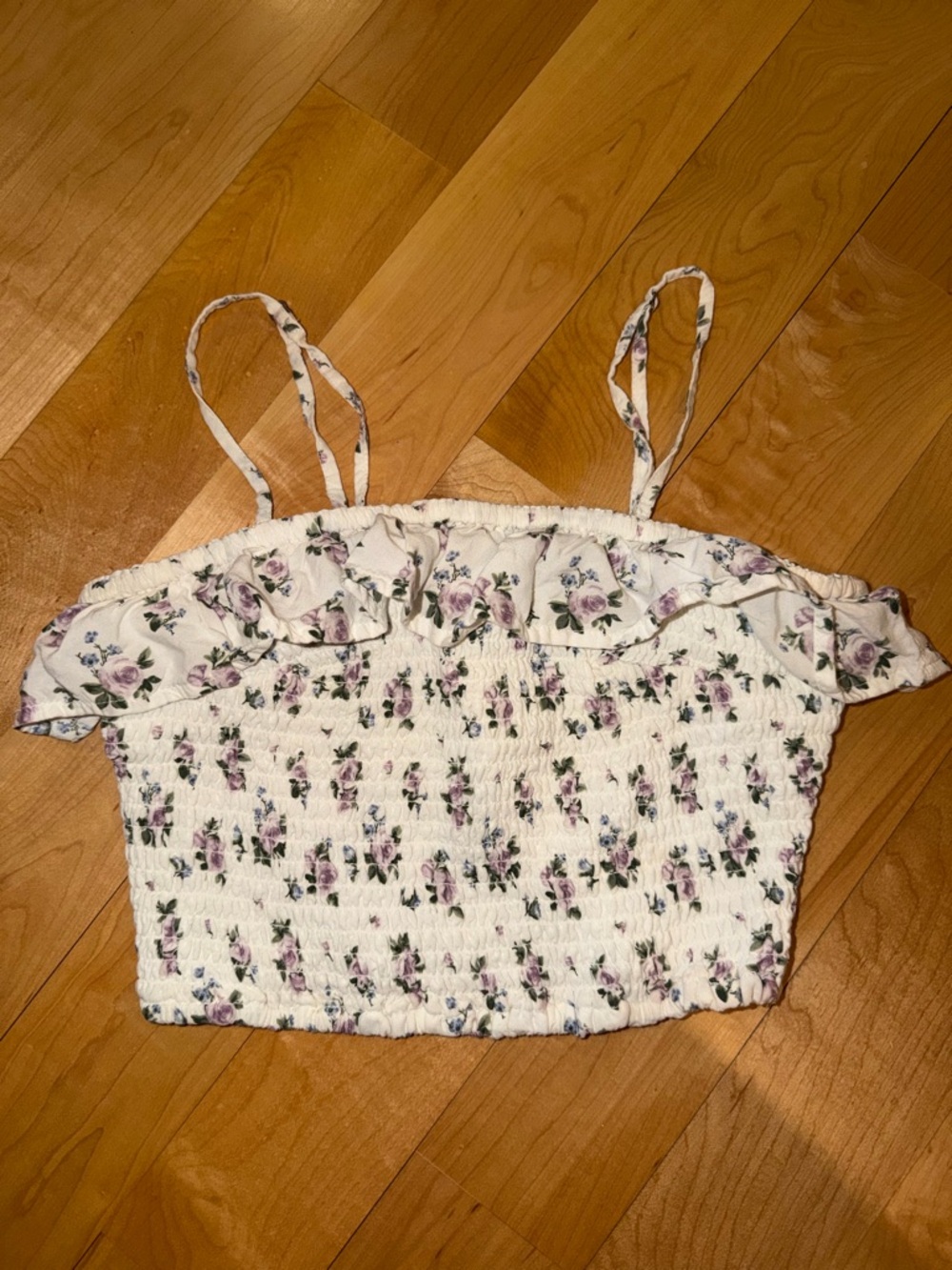 Hollister XS floral tank top
